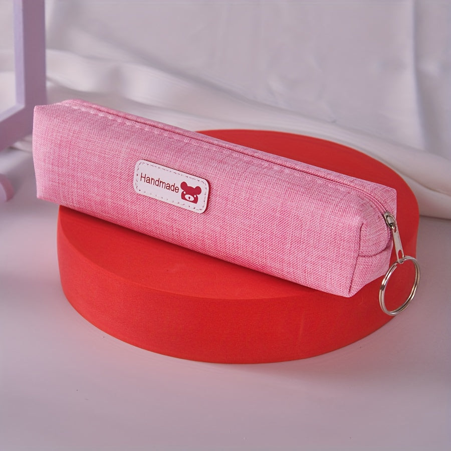 12pcs Academy-Style Pencil Case Suitable for School & Office - Minimalist Classic Small Portable Storage Bags with Hanging Ring, Multi-Purpose Organizer for,, s - Back-to-School Essentials & Christmas Gifts (12pcs)