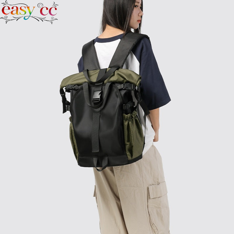 New Drawstring Backpack Sports Shoes Storage Luggage Casual Backpack Fashionable Men's Large Capacity Laptop School Bag