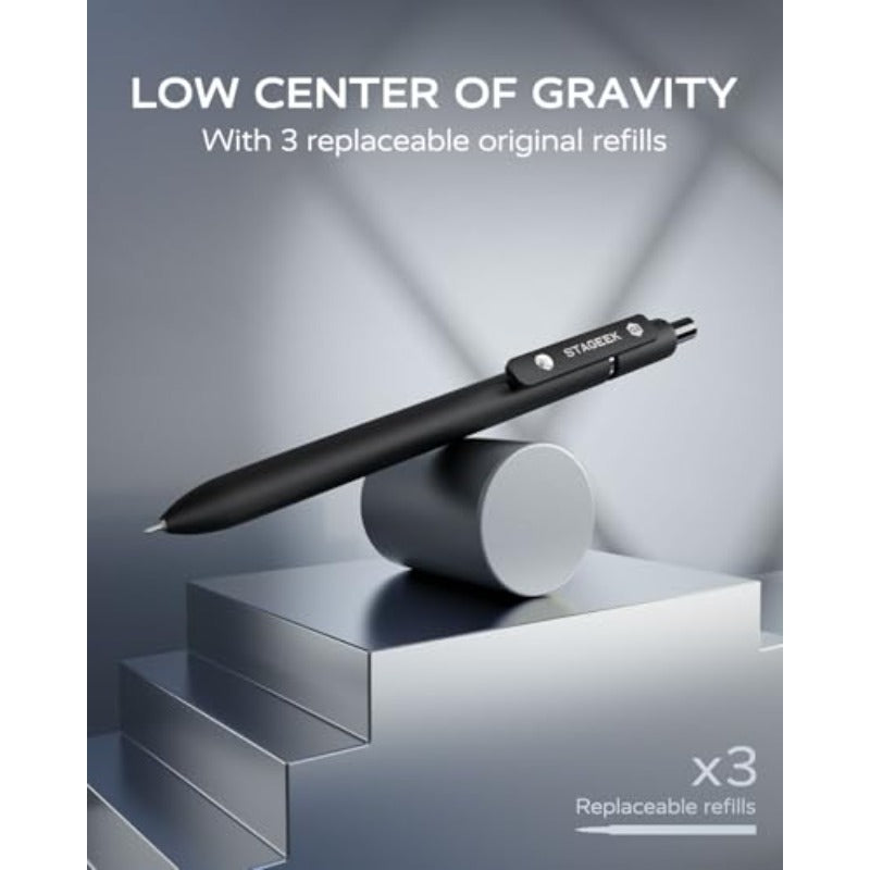 6Pcs Black Gel Pens + 34 Pcs Carpenter Pencil