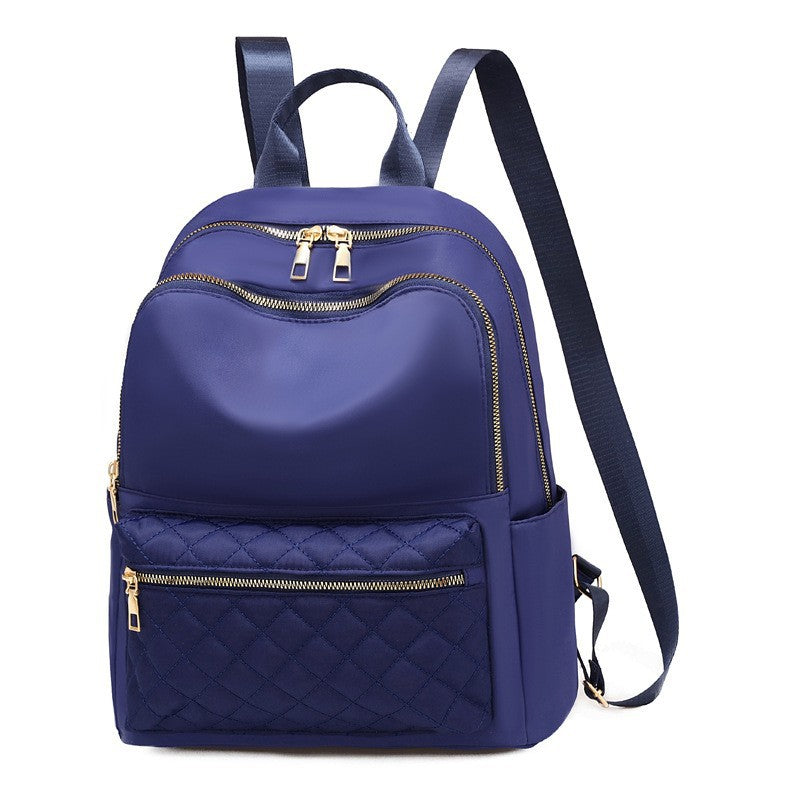 Fashionable And Minimalist Diamond-Patterned Commuter Bag, Spacious And Lightweight, Multi-Layer Storage, Suitable for Students, Casual Outings, And As a Backpack