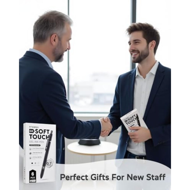 6Pcs Black Gel Pens + 34 Pcs Carpenter Pencil