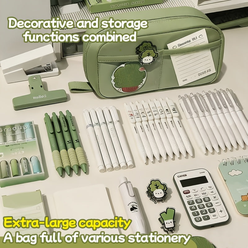 Ins-Style Large-Capacity Volcano Pencil Case with Multiple Compartments for Storage, a Stylish Stationery Organizer for Both Boys And Girls, Available in Various Colors, a Must-Have for The New School Year, Can Be Carried As a Pencil Bag