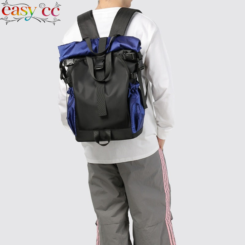 New Drawstring Backpack Sports Shoes Storage Luggage Casual Backpack Fashionable Men's Large Capacity Laptop School Bag