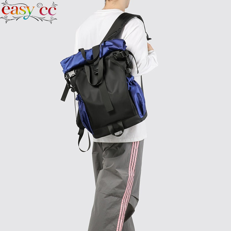New Drawstring Backpack Sports Shoes Storage Luggage Casual Backpack Fashionable Men's Large Capacity Laptop School Bag