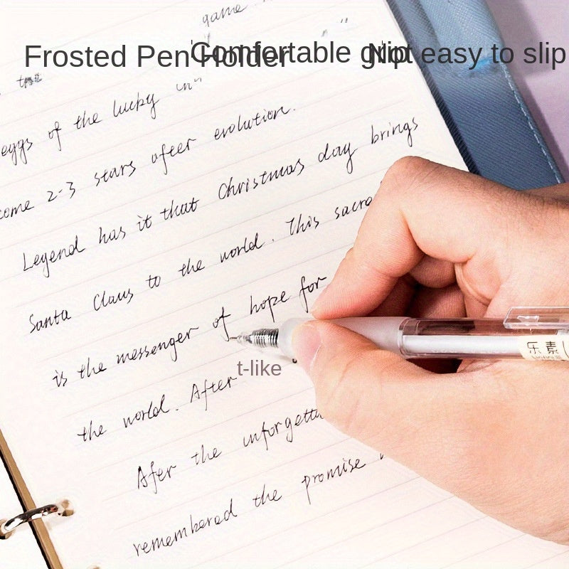 24 Pack Transparent Retractable Gel Pens- 0.35mm Extra-Fine Needle Tip& Non-Slip Grip, Quick-Dry Ink for Precise Writing& Daily Notes, Maximum Value Bulk Set