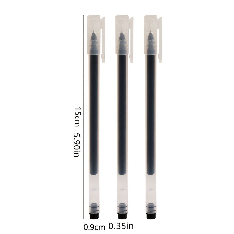 Value Bundle 11pcs Pencil Set- New Arrival Large Capacity Expandable Black Twill Pencil- Includes 10 Black Ballpoint Pens- Office Supplies\u002F Daily Office Supplies\u002F Desk Accessories